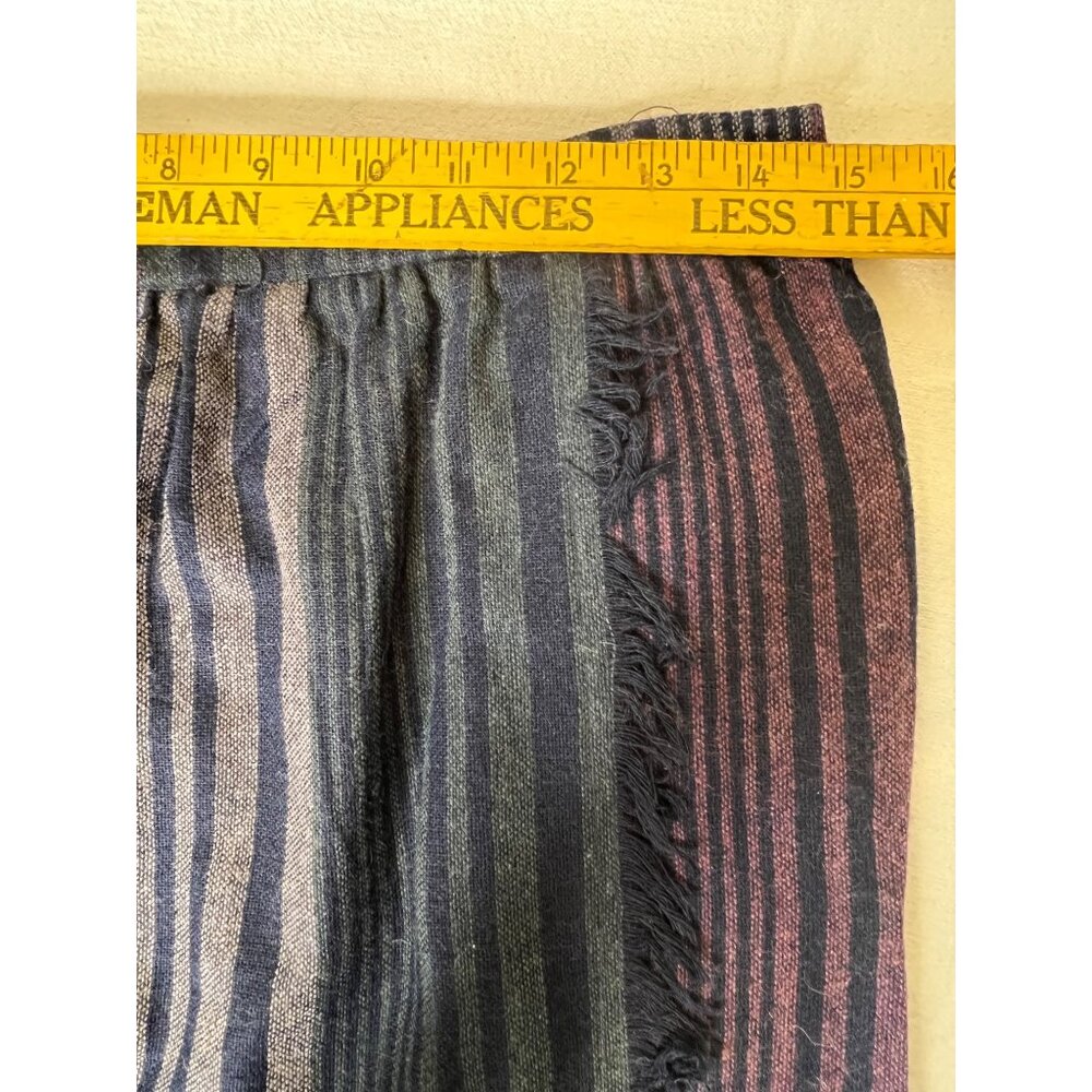 VTG Pan-Her Women 9/10 Plaid Wool Blend Skirt W/ Fringed Side Union USA Made - Picture 9 of 11
